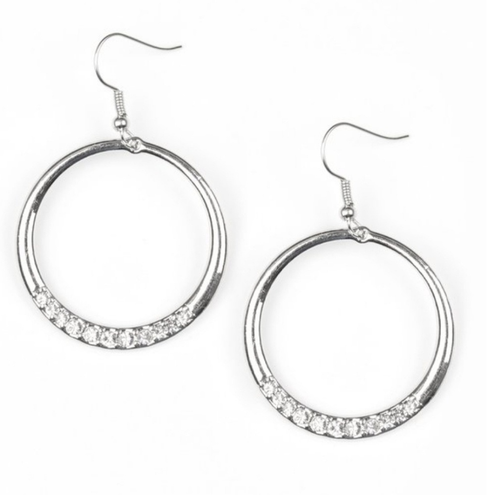 Silver hoops